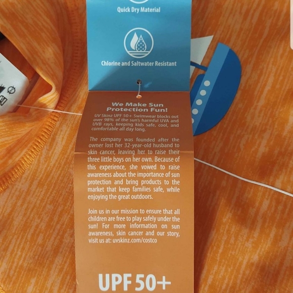 UV Skinz nwt Girl's 3PC Swim Suit, UPV 50+, New, Unicorn 2t - Picture 2 of 6